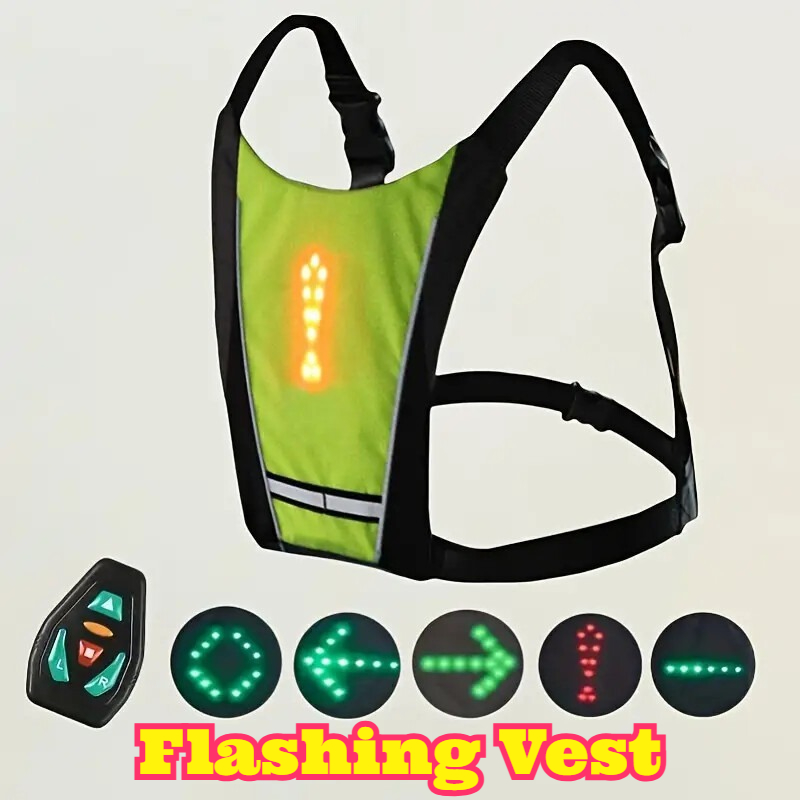 Cycling Visibility Gear - Светодиодный сигнальный жилет с дистанционным управлением,