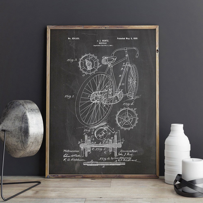 Vintage Cycling Gear - Настенная Картина на холсте с изображением