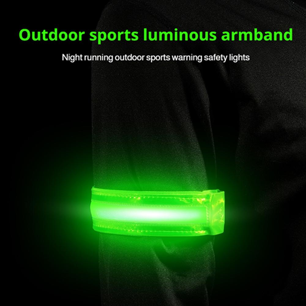 Cycling Visibility Gear - Светодиодный светоотражающий браслет, защитный ремень, высокая