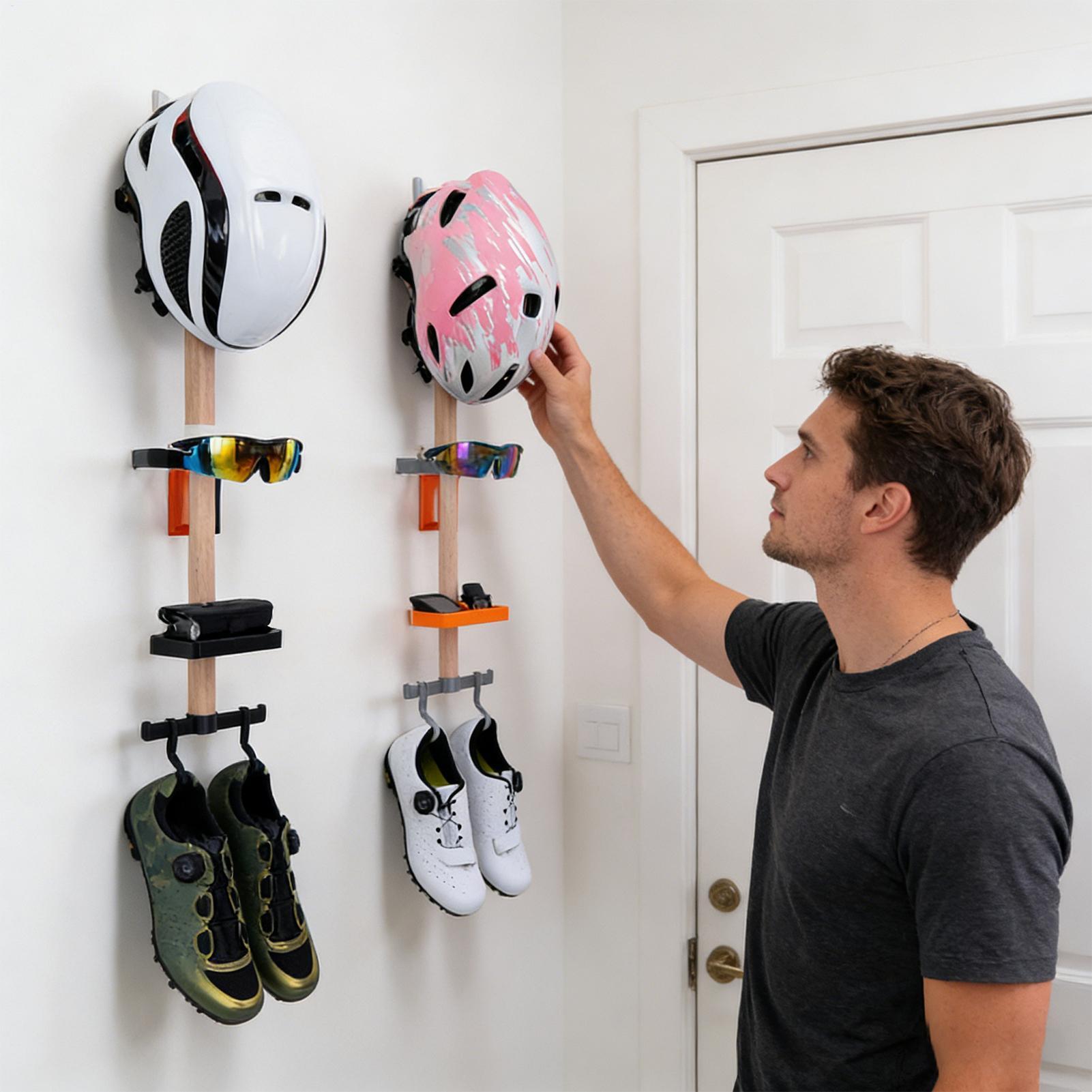 Вертикальная настенная стойка- – обзор и цена Cycling Gear Wall Organizer